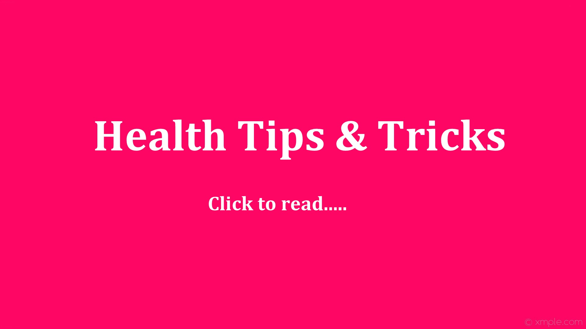Wellness tips health care tips