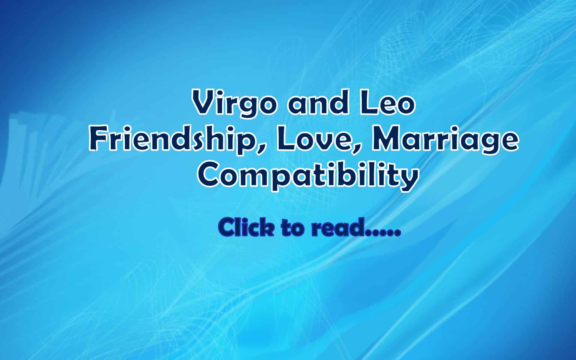 virgo man and leo woman