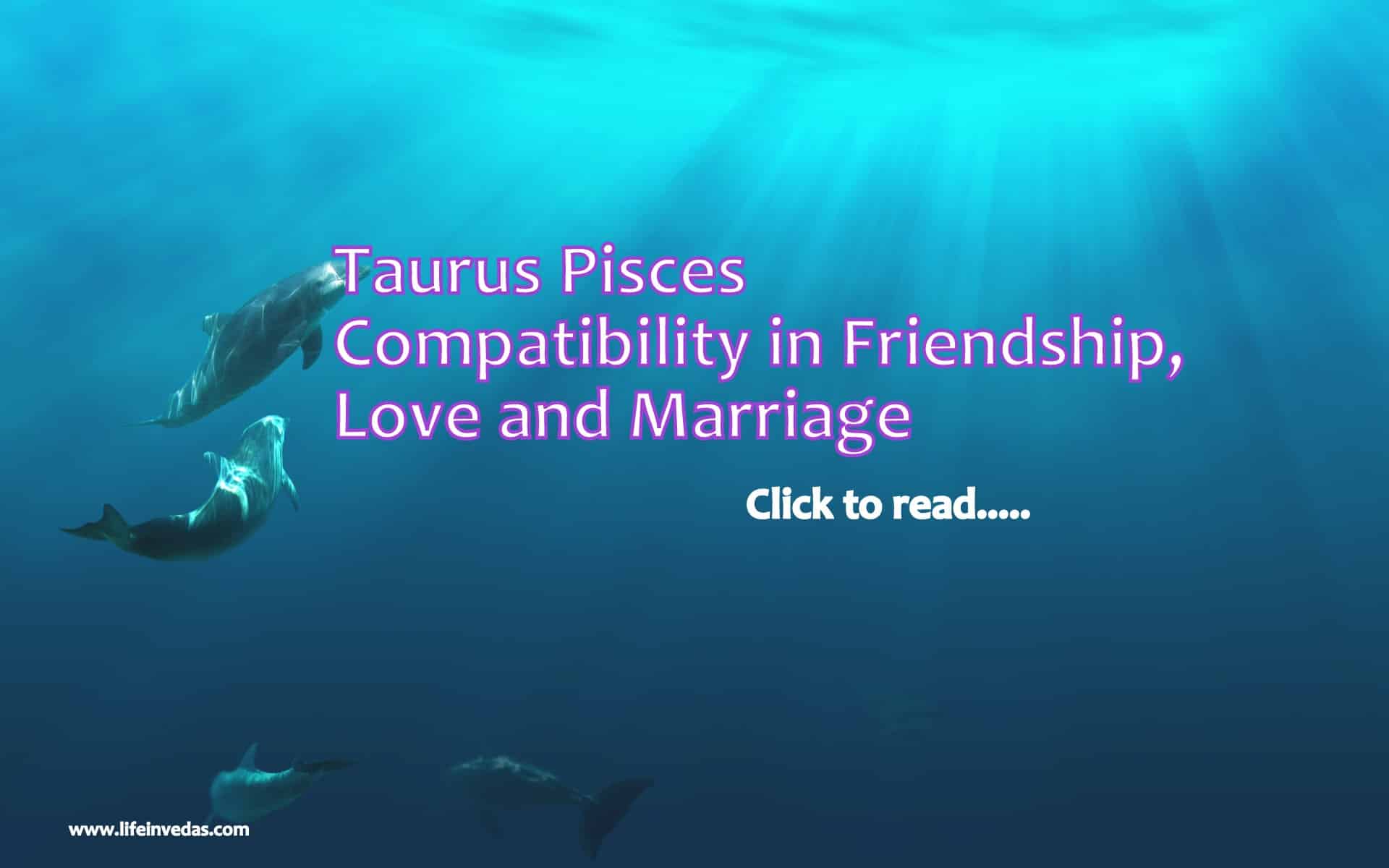 Taurus and Pisces Pisces Taurus Compatibility