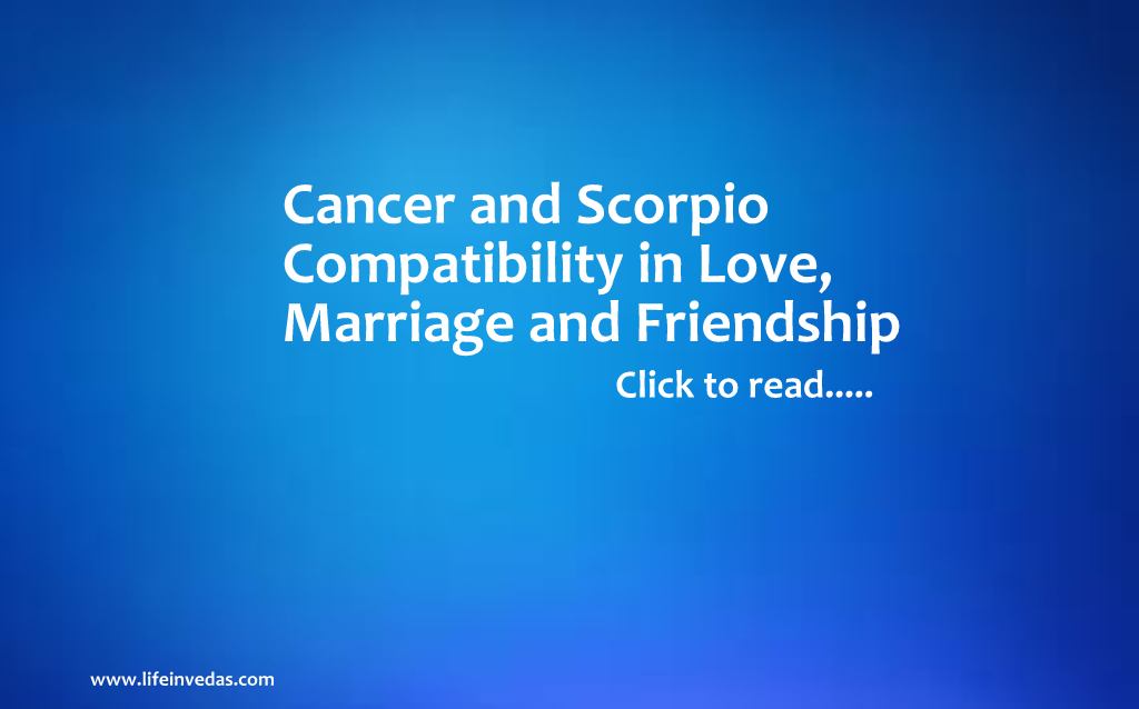 are Scorpio and Cancer