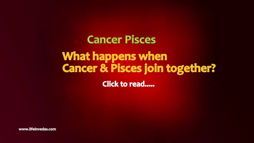Cancer and Pisces Man Woman