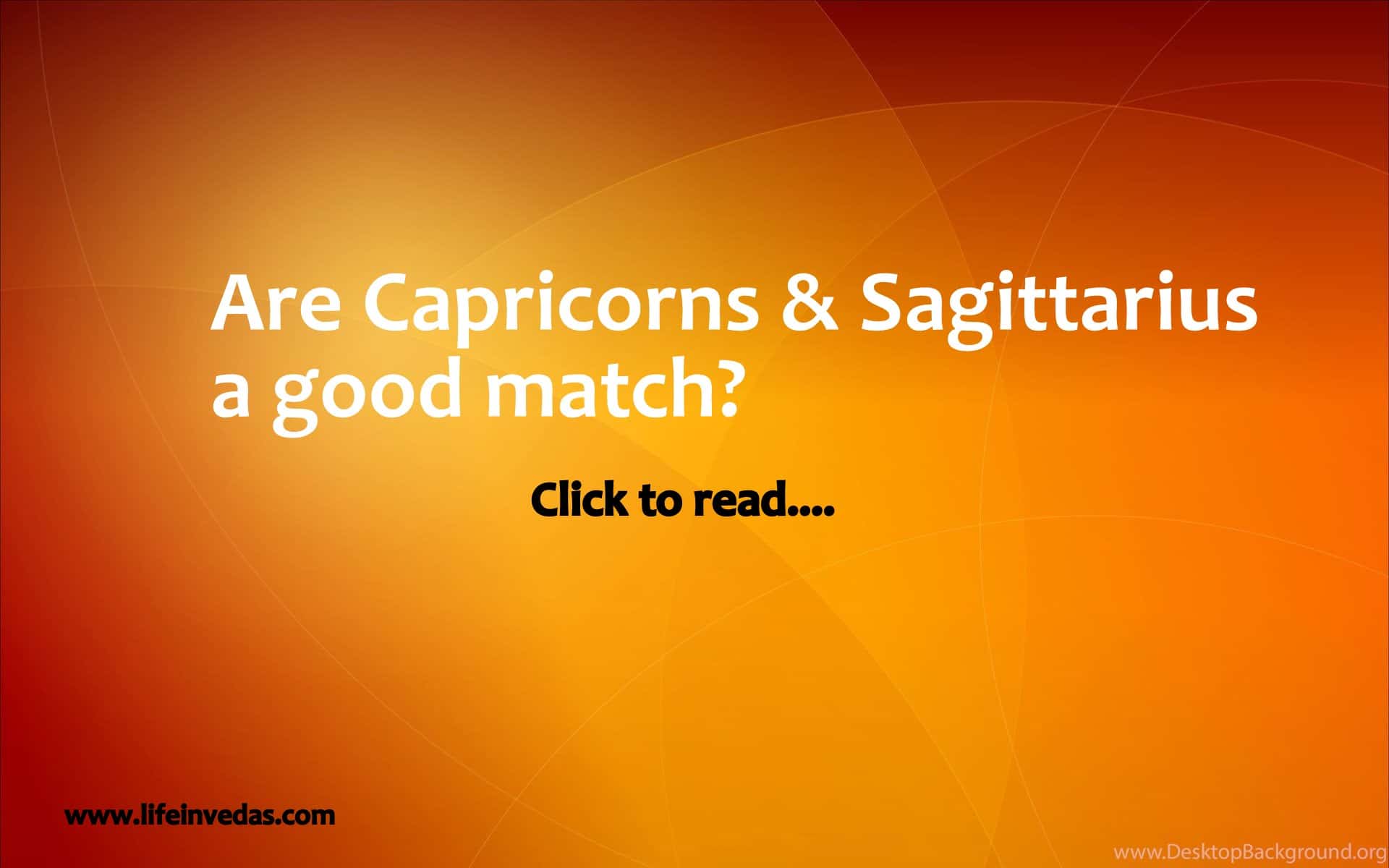 Why does Sagittarius like Capricorn?