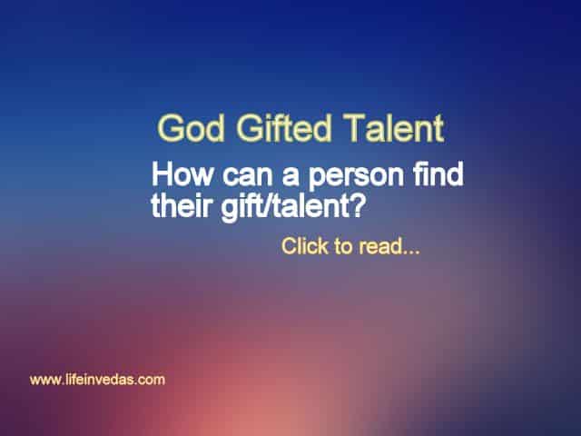 God Gifted talent