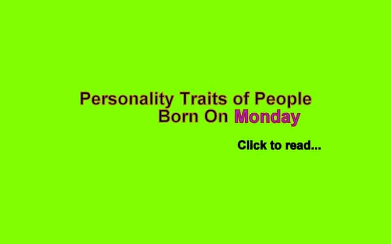 People born on Monday