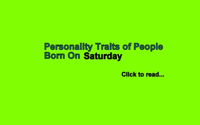 People born on Saturday