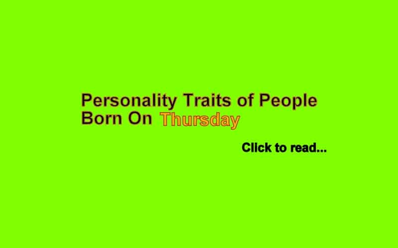 People born on Thursday
