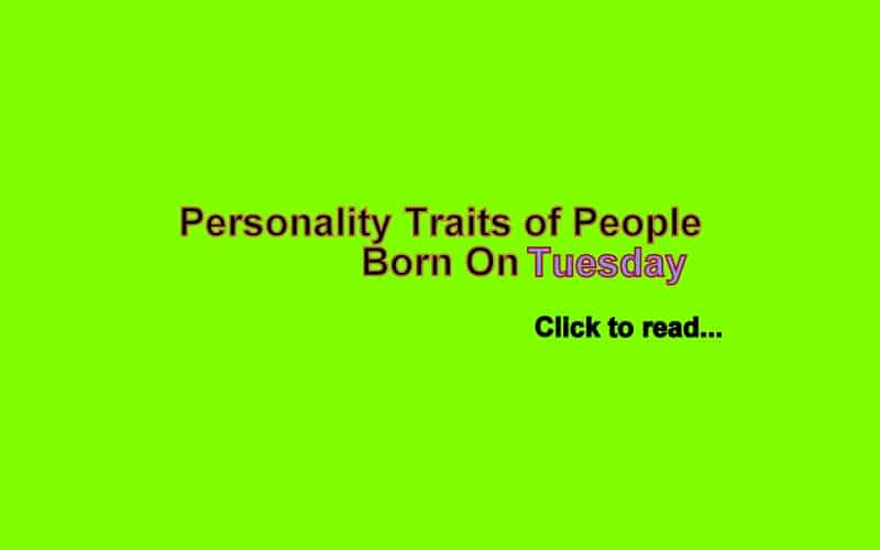 People born on Tuesday