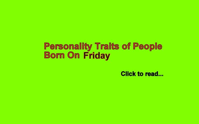 People born on Friday