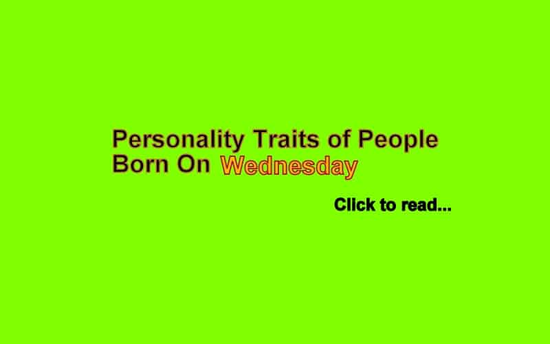 People born on Wednesday