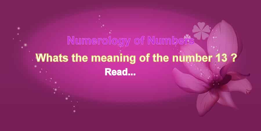 numerology number 13 mean