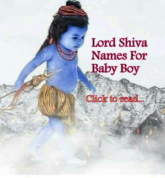 Lord Shiva Names For Baby Boy