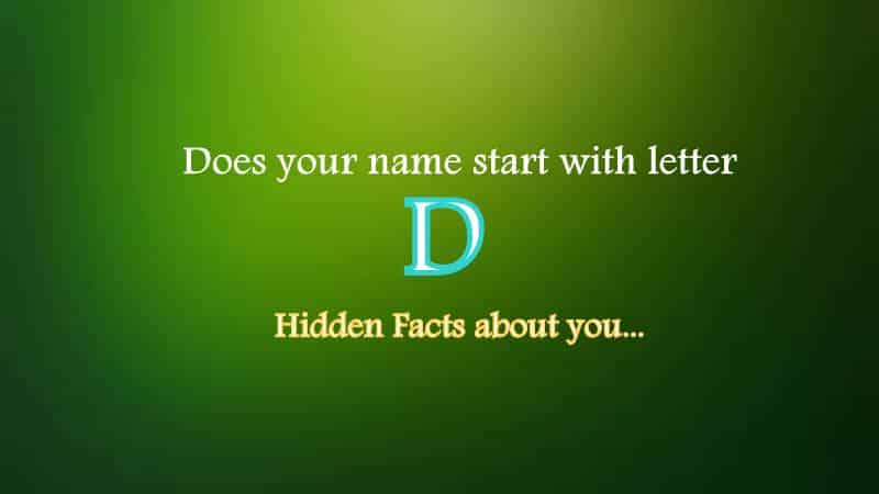 Meaning of Letter d