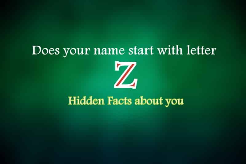 Meaning of Letter z
