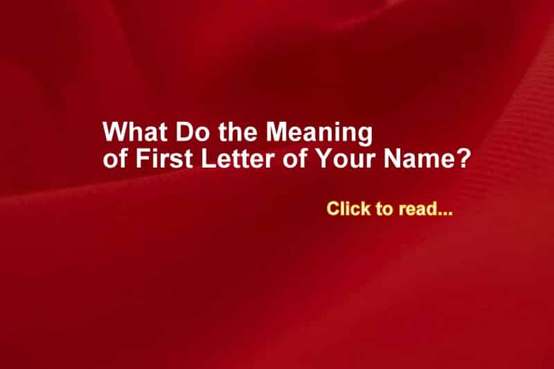 MEANING OF LETTER A TO Z