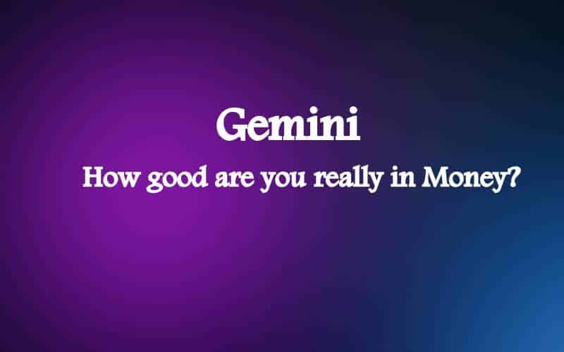Gemini money horoscope
