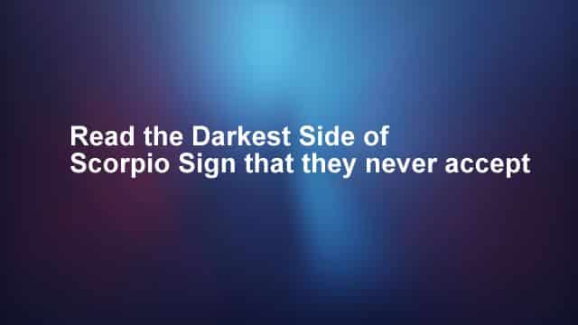 Black zodiac of Scorpio