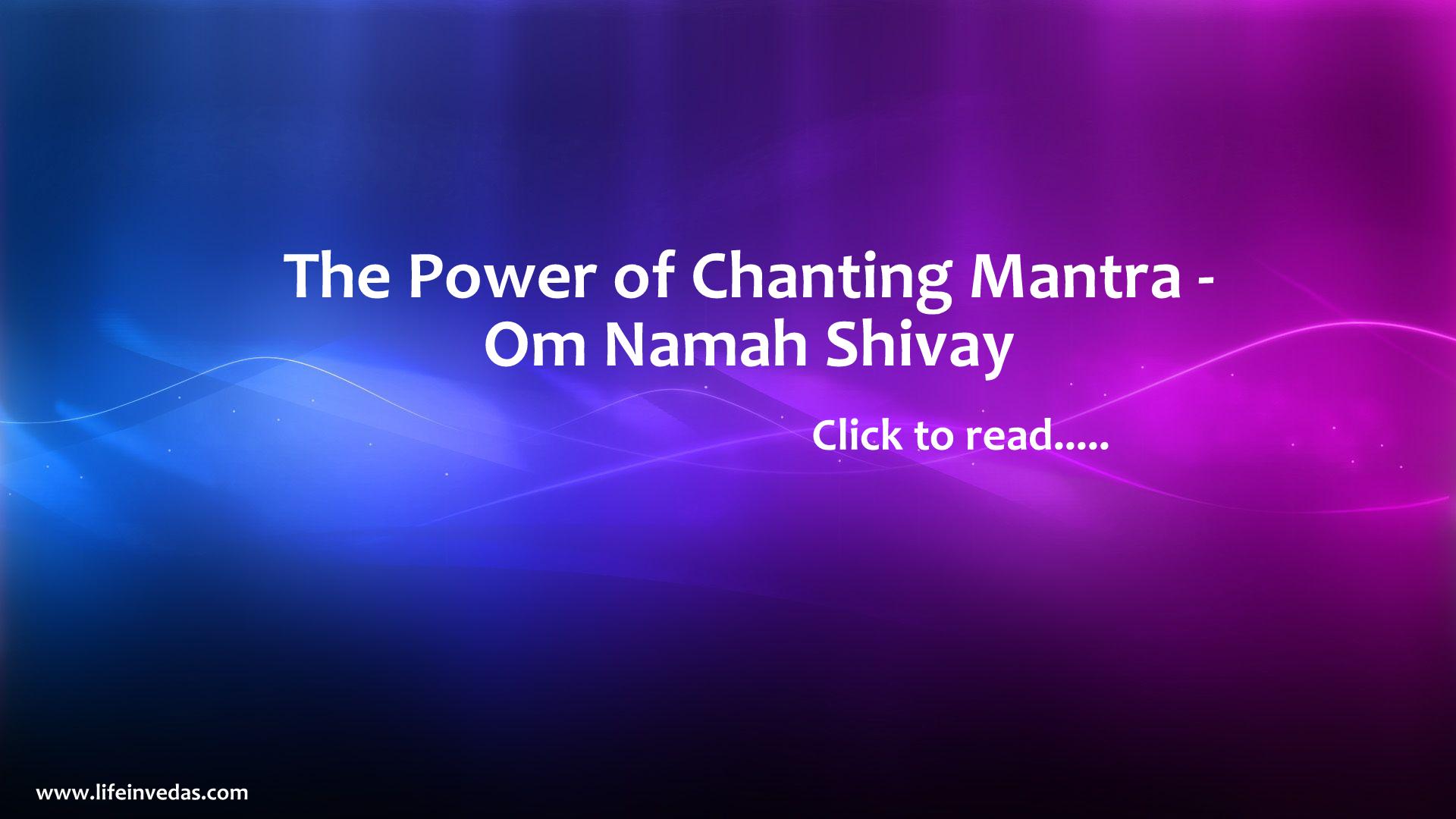Chanting mantra