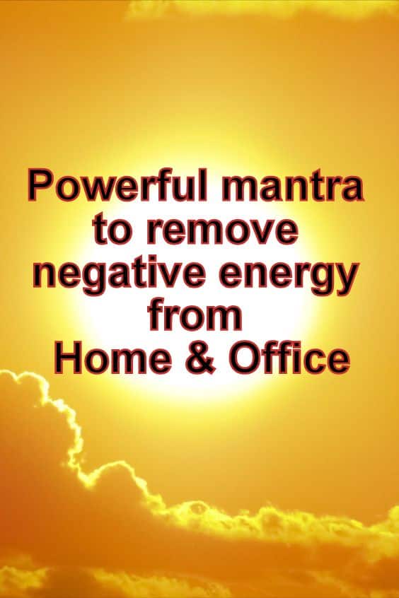 Negative Energy Removal Mantra